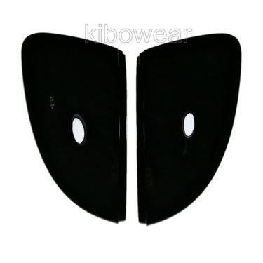 Pair Black Side Mirror Caps Cover for Skoda SuperB III 2016 2019 Auto replace door wing_autovado.com