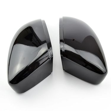 Black Side Wing Mirror Cover For VW Passat B7 CC Scirocco MK3 Jetta MK6 EOS Beetle R Trim Caps Case Rearview replace_autovado.com