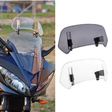 Suitable For Kawasaki Honda BMW Yamaha Suzuki Modified Heightened Windshield Adjustable Small Windscreen_autovado.com