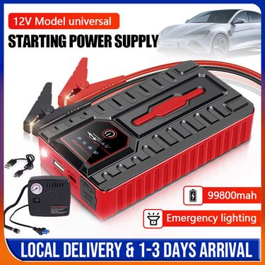 99800mAh Air Jump Emergency Start Pump Tire Jumper PowerBank Bank Starter Car Power Supply_autovado.com