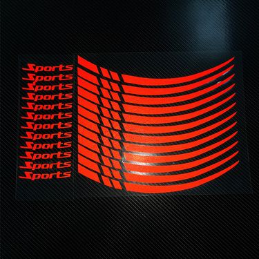 18-21 Inch Car Wheels With Reflective Decorative Motorcycle Wheel Rims, Sport Letter Stickers, J100_autovado.com