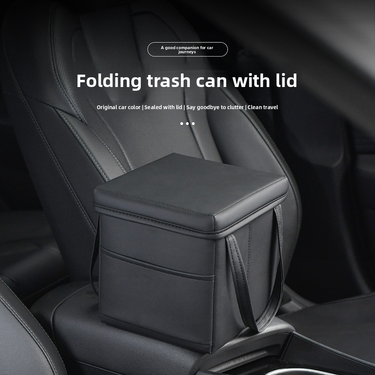 Foldable Multi-Function Leather Car Rear Tail Compartment Organizing Storage Box_autovado.com