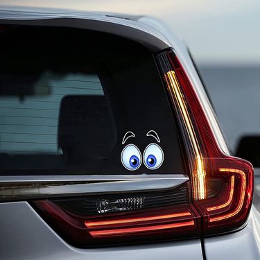 cartoon funny eye stickers to decorate car window glass rear scratch cover stickers personalized car stickers_autovado.com