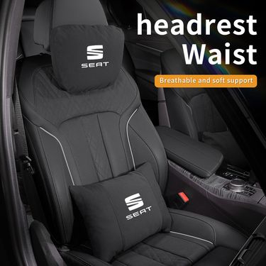 For FR Leon Ibiza Alhambra Arona Arosa Ateca Cordobe Exeo Tarraco Toledo Car Headrest Support Seat Soft Neck Pillow_autovado.com