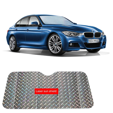 Car sunshade front thickened laser sunshade summer sun protection heat insulation visor car sunshade_autovado.com