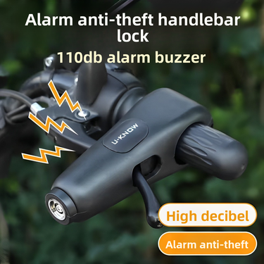 Anti-Theft Front Electric Bike Motorcycle Bicycle Handlebar Alarm Handbrake Brake Lock_autovado.com