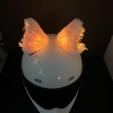 Glowing Cat Ear Motorcycle Ski Decoration Helmet Accessories_autovado.com