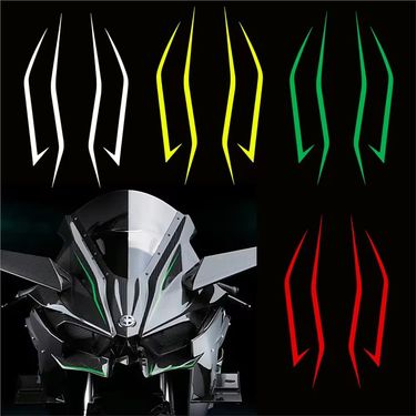 Suitable For Kawasaki Motorcycle Head Ninja NINJA400 H2 H2SX Reflective Decorative Body Sticker_autovado.com