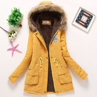 Women's Clothing 2024 Winter New Medium Long Cotton Coat Women's Large Fur Collar Lambskin Coat Plus Velvet Thickening Loose Cotton Clothes Trendy_autovado.com