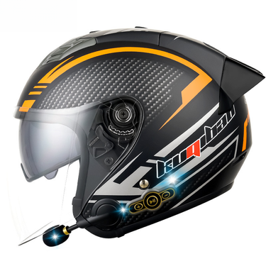 CoolQee Electric Motorcycle Bluetooth Men's Smart Helmet 3000mAh Long Battery Life_autovado.com