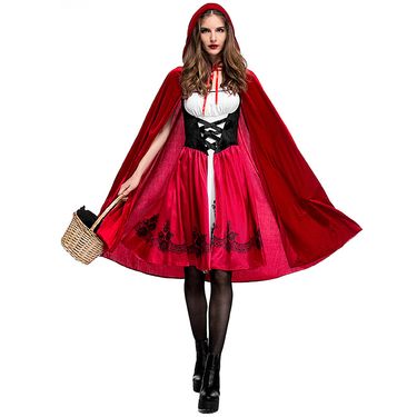 Women's Clothing Halloween Little Red Riding Hood costume adult cosplay party costume recommended_autovado.com