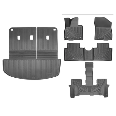 AutoPals Floor Mats Compatible With 2026 Hyundai Palisade 7 Seats, Cargo Mat Trunk Mat Cargo Liner TPE Back Seat Protector For Palisade Accessories_autovado.com