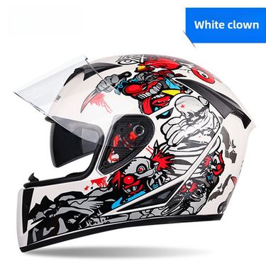 Jiekai Motorcycle Helmet Men's and Women's Full Helmet Covering Cool Four Seasons Motorcycle Racing Safety (Foreign Trade)_autovado.com