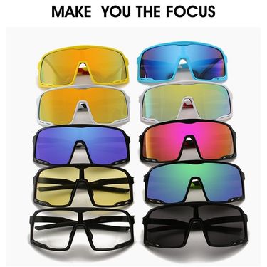 Sports Sunglasses Windproof Outdoor Mountain Bike Off-road Ski Goggles UV Protection Four Curves 9321_autovado.com