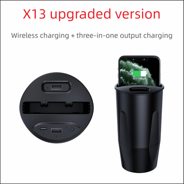 X13 3-in-1 Fast Charger For Car - Charge Phone, Wireless Devices, And Headphones_autovado.com