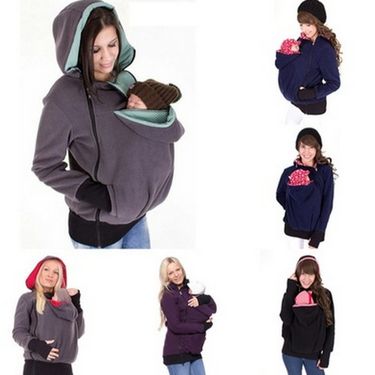 Women's Clothing Autumn and Winter Three in One Removable Baby Bag Mother Sweater Jacket Women's Clothing_autovado.com