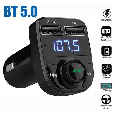 Car Wireless Bluetooth FM Transmitter MP3 Player USB Car Charger Adapter_autovado.com
