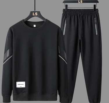 Men's Clothing Wholesale price! Sports casual suits for men, new style for spring and autumn, loose running and fitness clothes, two pieces_autovado.com