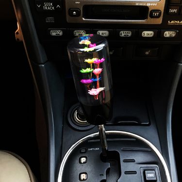 JDM Water Flower Row Automatic Creative Manual Crystal Personalized Modification Universal Wave Stick Head Gear_autovado.com