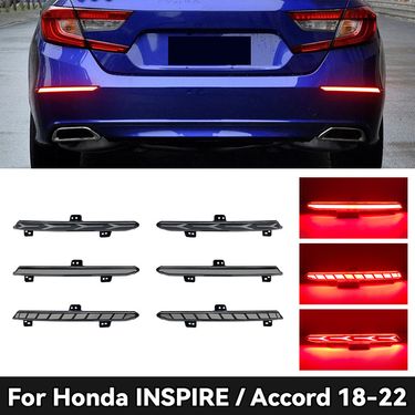 Suitable For Honda Inspire 10th Gen Accord Bumper Modified LED Dynamic Tail Light Rear Brake Flowing Turn Signal_autovado.com