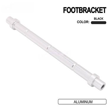 Heavy-Duty Footpeg Support Bar For Off-Road E-Bike & Motorcycle Upgrades - Reinforced Aluminum Alloy (210mm, Black/Silver)_autovado.com