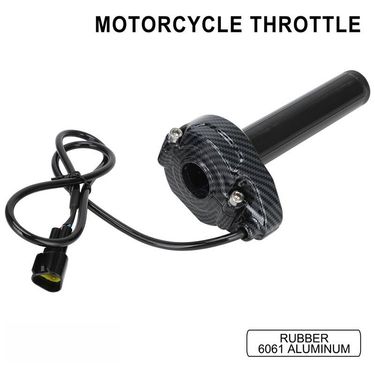 Electronic Throttle Grip For X/S Motorcycle - 2nd Gen (Carbon Fiber Look) - Universal Fit For Custom Bike Upgrades_autovado.com