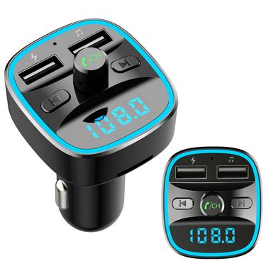 Yuanmheng T25 Dual USB Ports Smart Car Bluetooth-compatible 5.0 MP3 Music Player Hands-free Call_autovado.com