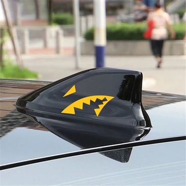JDM Shark Mouth Personality Decoration Antenna Roof Tail Car Motorcycle Rearview Mirror Sticker_autovado.com
