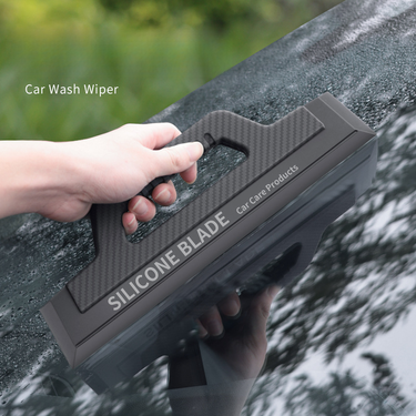 Wash Shop Water Scraping Special Carbon Fiber Pattern Silicone Wiper Film Tool Does Not Damage Car Paint_autovado.com