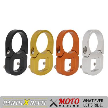 Aluminum Alloy Motorcycle Dashboard Mount Bracket For Off-Road E-Bike Customization - Lightweight & Durable (4x7x1cm, Black/Gold/Orange)_autovado.com