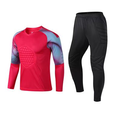 Men's Clothing goalkeeper uniform long sleeve training competition cross-border goalkeeper uniform jersey chest elbow pads football uniform suit_autovado.com