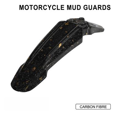 Carbon Fiber Front Fender For X/S Electric Dirt Bike - Lightweight & Durable Mudguard For Off-Road Motorcycles (Black Gold/Black Purple, 49x13x10cm)_autovado.com