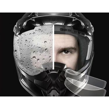 Electric motorcycle high-definition anti fog lens riding safety helmet, rainproof film, waterproof sticker, universal_autovado.com