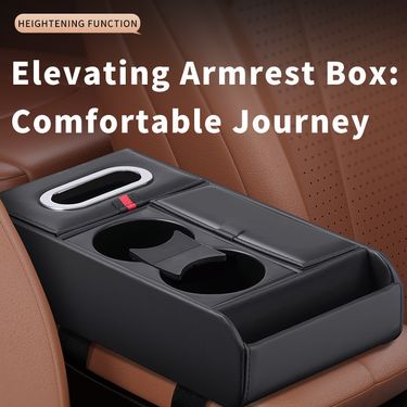 4-in-1 Multi-Functional Pad Integrated Armrest Central Rack Paper Storage Box Car Cup Holder_autovado.com