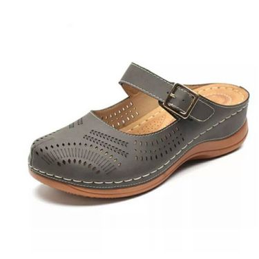 Women's stylish retro frosted women's slim breathable sandals_autovado.com