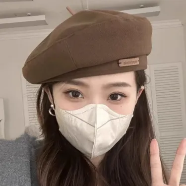 Hot Sale Classic Vintage Berets for Women Fashion Wool Felt Warmer Hat Cap Black Brown French Hats Autumn and Winter Outdoor Caps_autovado.com