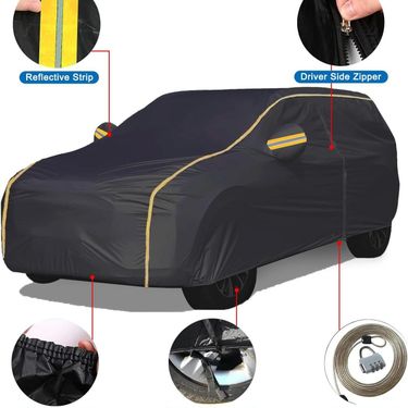 Cover Thickened Rainproof Sunproof Anti-Aging Car Clothing Four Seasons Snowproof Peva Black Silver Hot Selling Sedan_autovado.com