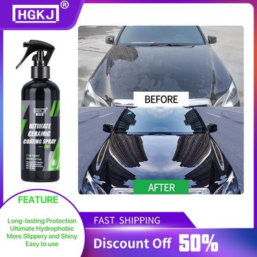 HGKJ-AUTO-S6 Ceramic Spray Hydrophobic High Gloss Nano Durable Car Paint Coating Agent_autovado.com