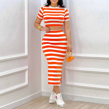 Women's Clothing Striped slim-fit suit dress_autovado.com