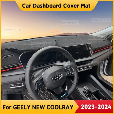 For GEELY NEW COOLRAY 2023 2024 Car Dashboard Cover Mat Sun Shade Cushion Protective DashMat ANti-UV Pad Interior_autovado.com