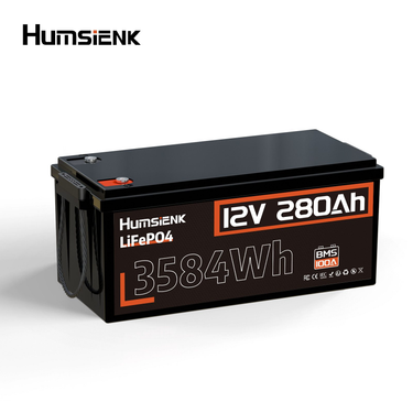 HumsiENK 12V 200Ah LiFePO4 Lithium Battery For Boat Trolling, 100A BMS Battery Pack,low Temperature Protection,solar Cells,energy Storage Power Supply_autovado.com