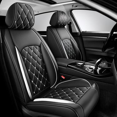 New Crown All-inclusive Full Leather Diamond Four Seasons Car Cushion Four Seasons Universal Dog Head Cartoon Car Seat Cover_autovado.com