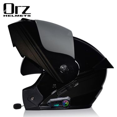 Motorcycle Accessories & Parts Bluetooth Helmet Men's and Women's Flip Up Helmet Personality Cool Double Lens Summer Internet Celebrity Hat_autovado.com