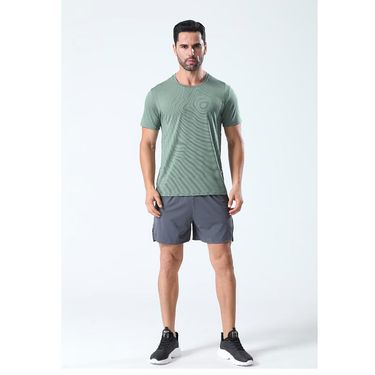 Men's Clothing Sports T-Shirt Quick-Drying Short-Sleeved Running Fitness Training Clothes Elastic Breathable Ice-Feel Cycling Clothes_autovado.com