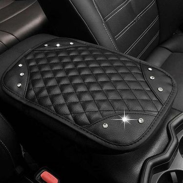 Car With Diamond Inlay, Central Box Anti Slip Pad, Car Universal Interior Armrest Cover Protective Pad_autovado.com