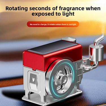 Solar Powered Light-Sensitive Long-Lasting Fragrance Diffuser Car Interior Decoration Wealth Machine Ornament High-End_autovado.com