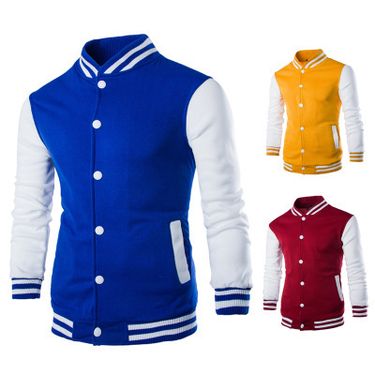 Men's Clothing Jacket European Size Men's Clothing Hot Sale Men's Stand Collar Baseball Shirt Jacket W868_autovado.com