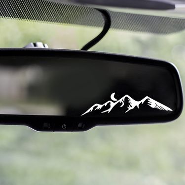 Outdoor mountain moon nature personality creative pattern cross border car rearview mirror door window wall decoration sticker_autovado.com