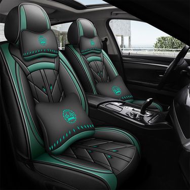 Winter Car Cushion Seat Cover Full Surrounding Four Seasons General New Leather Seat Cover Linen Leather Seat Cushion Seat Cover_autovado.com