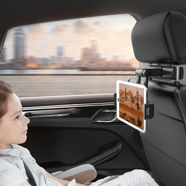 Lazy car mobile phone telescopic bracket car rear seat bracket car rear seat mobile phone tablet bracket_autovado.com